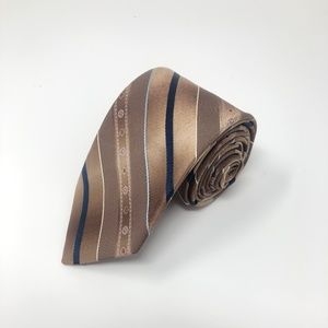 Vintage Sears Gold Striped Neck Tie